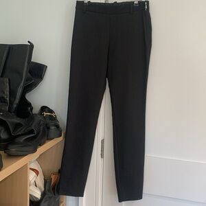 Zara black xs high rise ankle cropped office pants slacks
